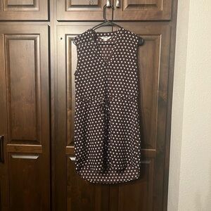 BB Dakota XS Maroon and Grey Patterned Dress